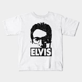 Elvis Costello / 80s Style Vintage Design Kids T-Shirt